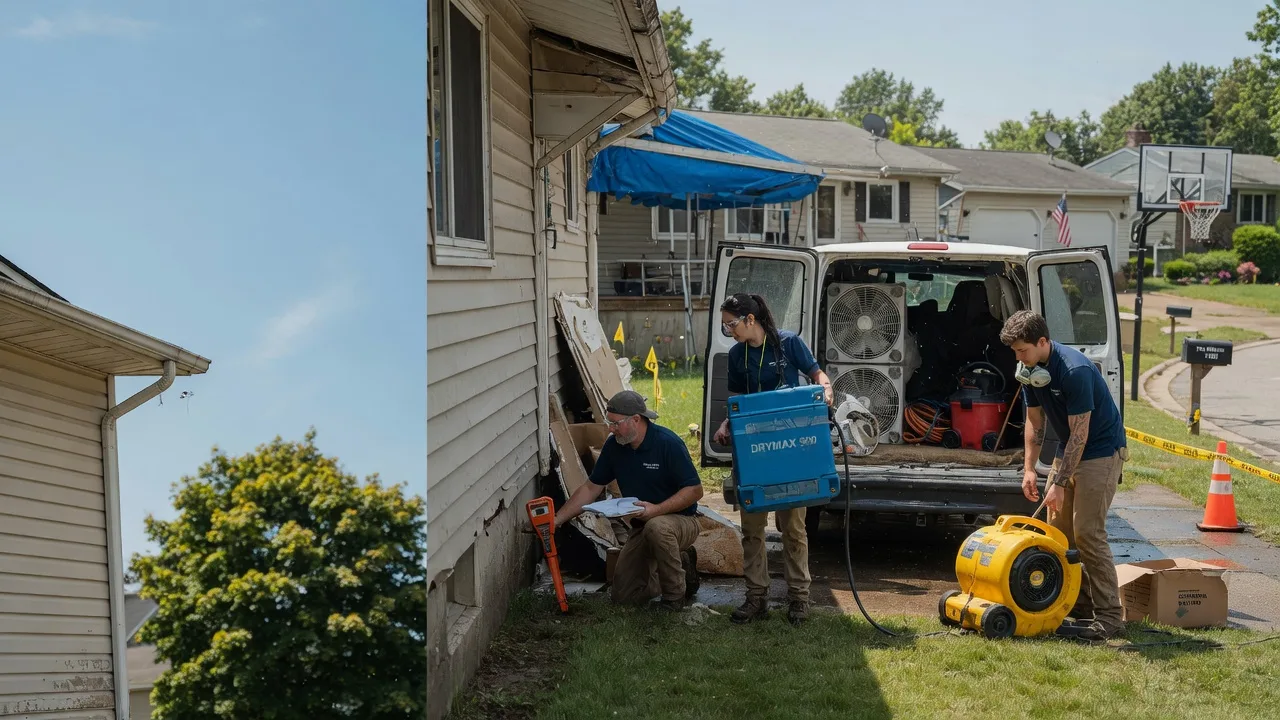 Ceiling Leak Cleanup in Valley City, OH near me